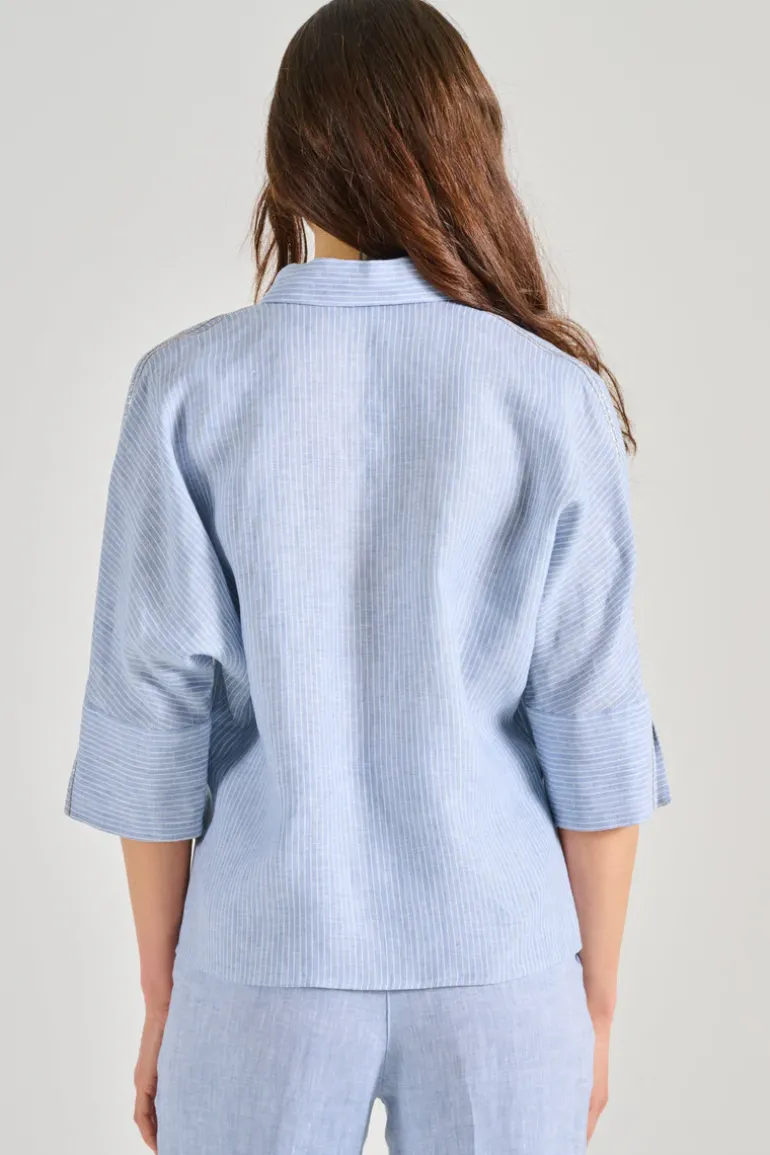 Camicia tela leggera azzurro