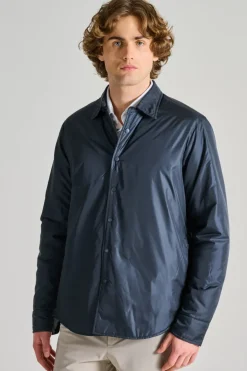 Camicia termica re shirt tessuto blu