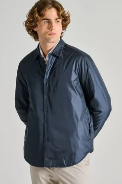 Camicia termica re shirt tessuto blu