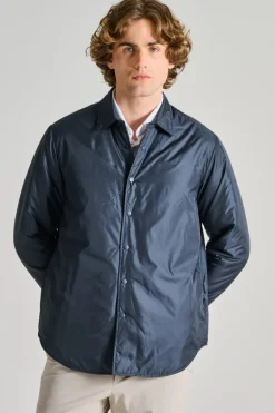 Camicia termica re shirt tessuto blu