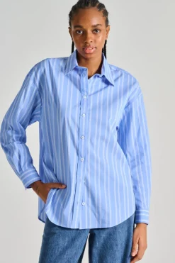 Camicia tessuto azzurro