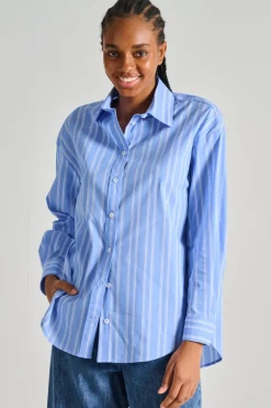 Camicia tessuto azzurro