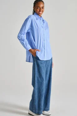 Camicia tessuto azzurro