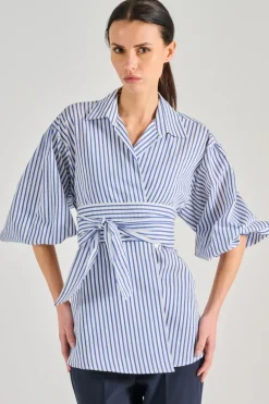 Camicia tessuto azzurro