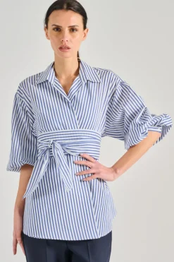 Camicia tessuto azzurro