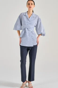 Camicia tessuto azzurro