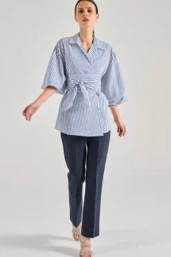 Camicia tessuto azzurro