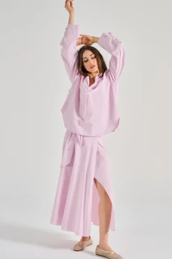 Camicie taffetas rosa