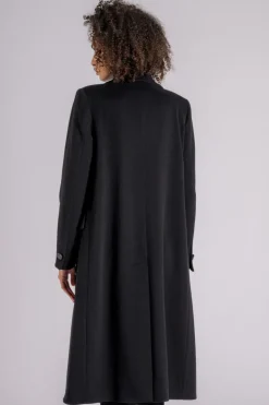 Cappotto lana vergine/cashmere nero
