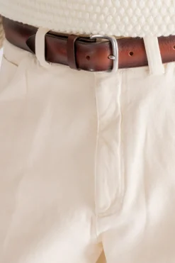 Cintura bull soft in cuoio marrone