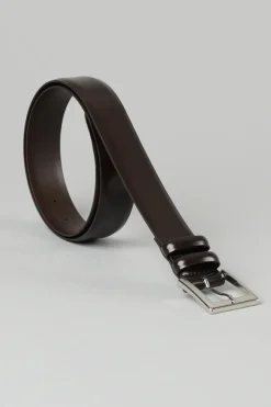 Cintura classica marrone uomo