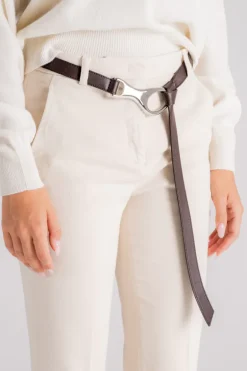 Cintura cocco nappa marrone