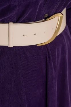 Cintura nappa 100% lh bianco