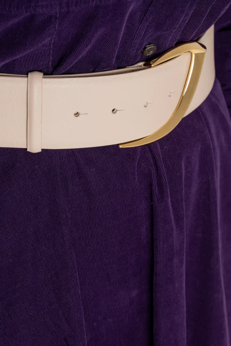 Cintura nappa 100% lh bianco