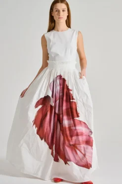 Co.go abito only leaf tessuto bianco