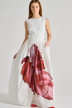 Co.go abito only leaf tessuto bianco