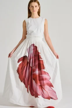 Co.go abito only leaf tessuto bianco