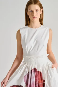 Co.go abito only leaf tessuto bianco