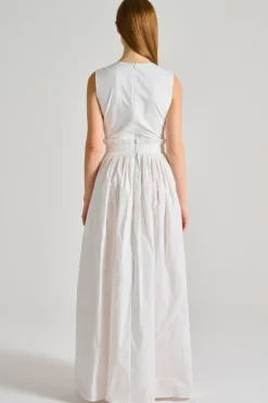 Co.go abito only leaf tessuto bianco