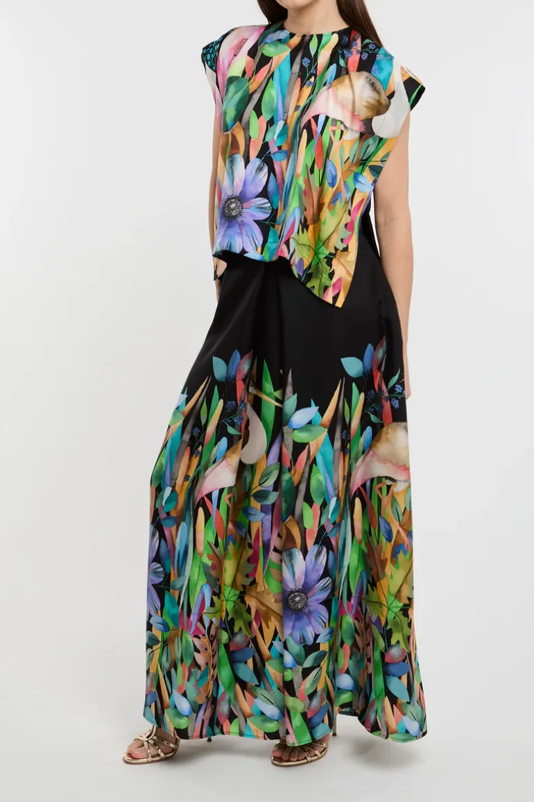 Co.go blusa multicolor 100% se