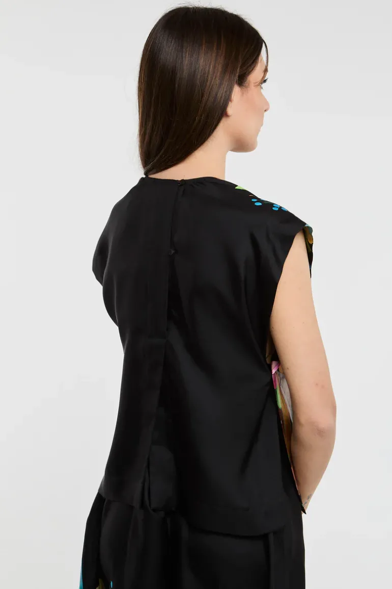 Co.go blusa multicolor 100% se