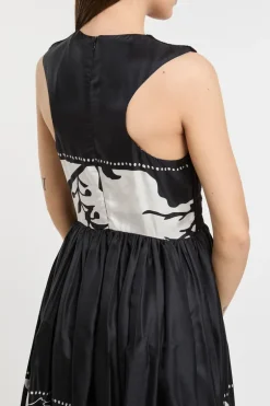 Co.go crochet foulard dress 100% se multicolor