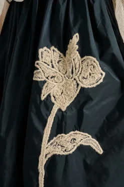 Co.go gonna only flower tessuto nero