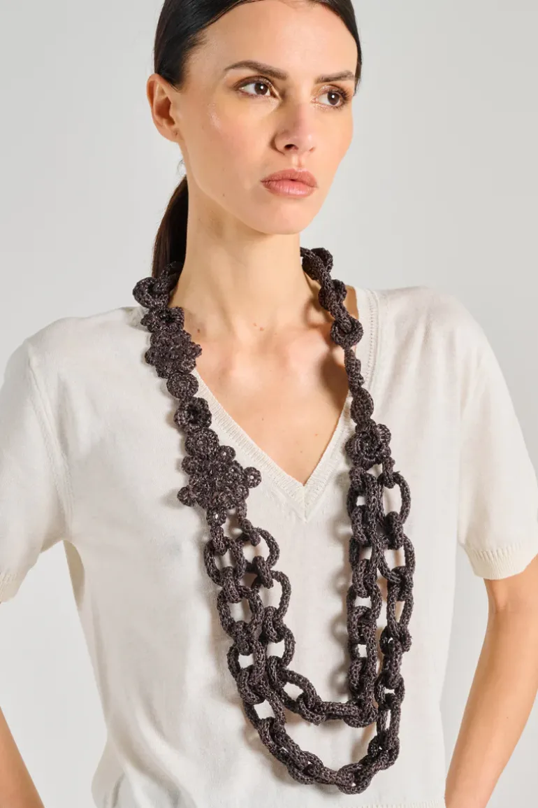 Collana doppio giro acciaio y39-0