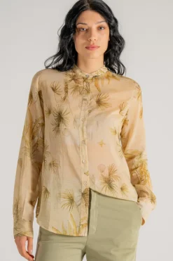 Coreana voile/cotone/seta the sacred forest oro