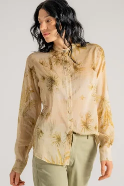 Coreana voile/cotone/seta the sacred forest oro