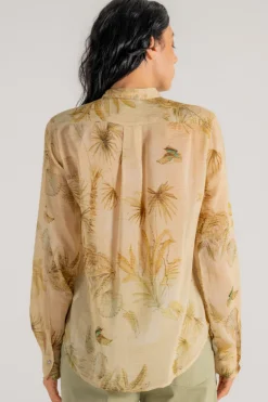 Coreana voile/cotone/seta the sacred forest oro