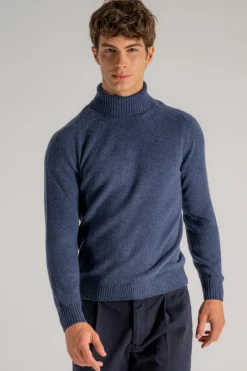 Dolcevita sella blu uomo