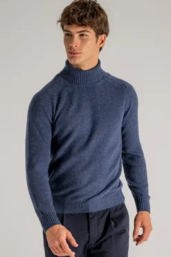 Dolcevita sella blu uomo