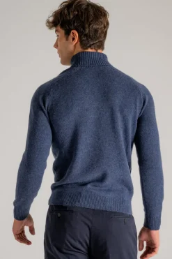 Dolcevita sella blu uomo