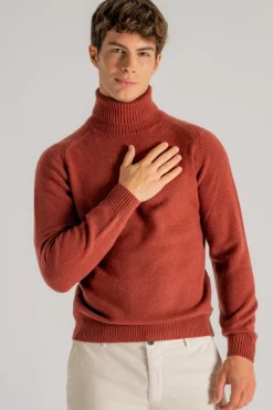 Dolcevita sella marrone uomo