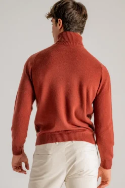 Dolcevita sella marrone uomo