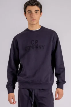 Felpa 100% cotone blu