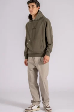 Felpa 100% cotone verde