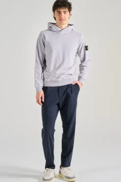 Felpa con cappuccio cotone viola