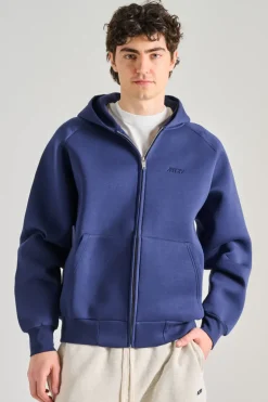 Felpa jacket main blu