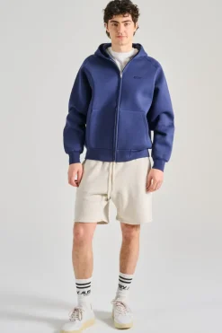 Felpa jacket main blu