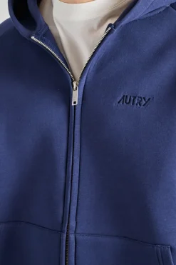 Felpa jacket main blu