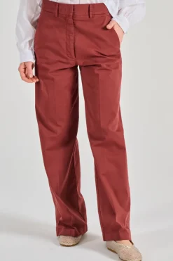 Forte forte pantaloni cotone marrone