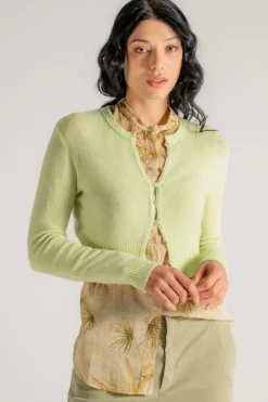 Forte forte small sweater cashmere/wool verde