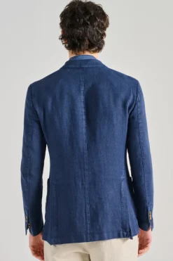 Giacca 100% tessuto blu