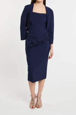 Giacca blu pa/ea morbida/elastica