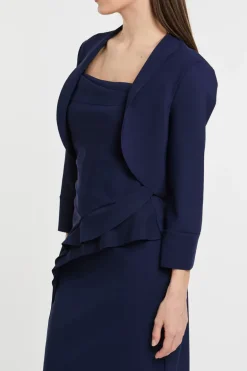 Giacca blu pa/ea morbida/elastica