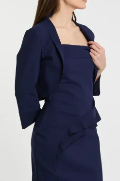 Giacca blu pa/ea morbida/elastica