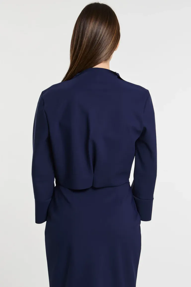 Giacca blu pa/ea morbida/elastica