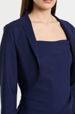 Giacca blu pa/ea morbida/elastica